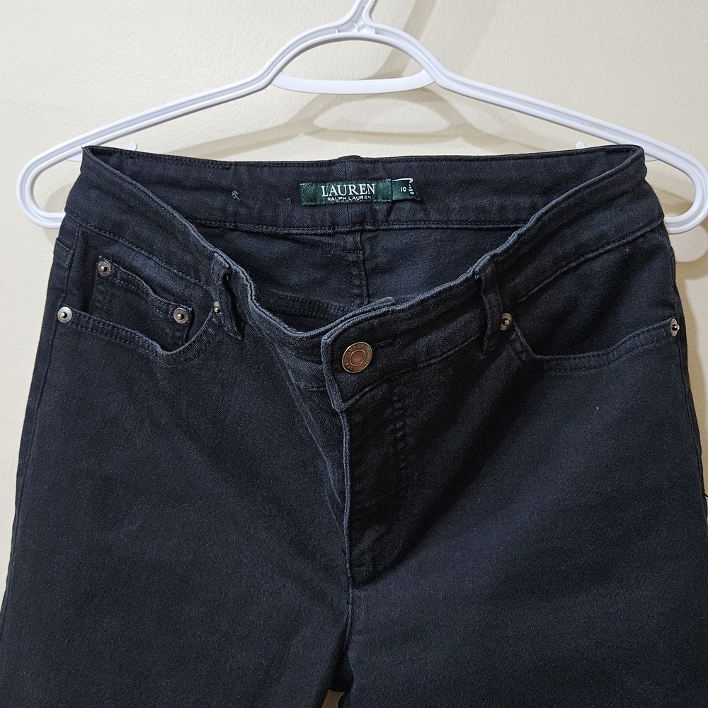 Ralph Lauren Women's Black High-Rise Jeans